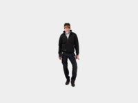 Herock OTAR Sweater met Kraag Zwart