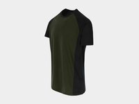 Herock TORI Tweekleurig T-shirt met korte mouwen Donker Kaki/Zwart