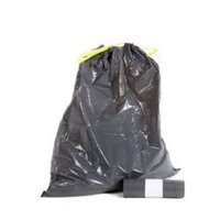 HDPE Afvalzak 62x85 T25 met Rekband Grijs - 400 stuks