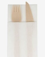 Servet Airlaid bestekvouw 32x40cm WIT 1250st