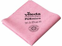 Vileda PURmicro Active microvezeldoek Rood 38x35cm - 5 stuks