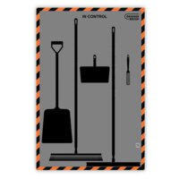 OrangeBrush Standaard Schaduwbord voor 5 Artikelen - OBSB02