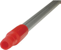 Vikan Ergo Aluminium Steel Rood - 1510 mm - &Oslash;31 mm - Ergonomische Handgreep