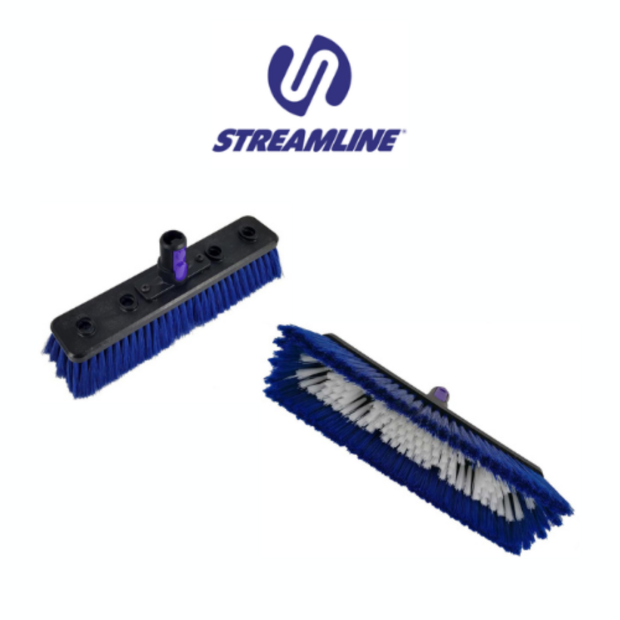 Streamline&reg; OVA8&reg; 26 cm Medium Borstel met dubbele borstelharen &ndash; Met 90 Graden Snelontgrendelingsaansluiting