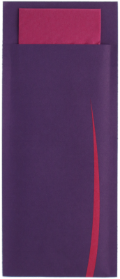 Bestekzakjes BARI PURPLE + FUCHSIA Servet  ds. 500 stuks