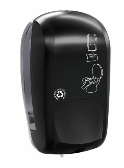 Elive Line 2, toilet seat cleaner dispenser Zwart 0.5ltr
