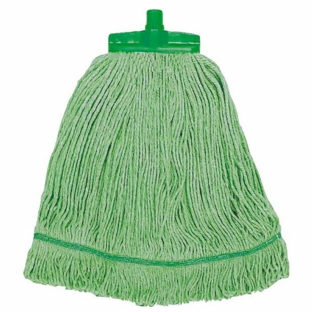 SYR strengenmop met aansluiting en scrubpad-Groen