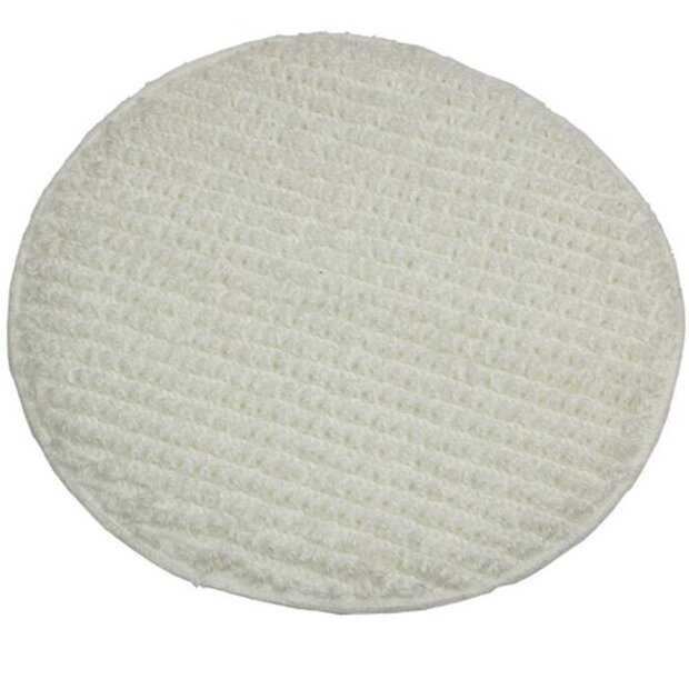 Bonnetpad  16" Katoen  WIT