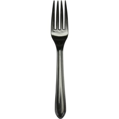 Vork Zware kwaliteit Wit of Zwart PS 180mm, ds. 20 x50 stuks (totaal 1000 st.)-Zwart