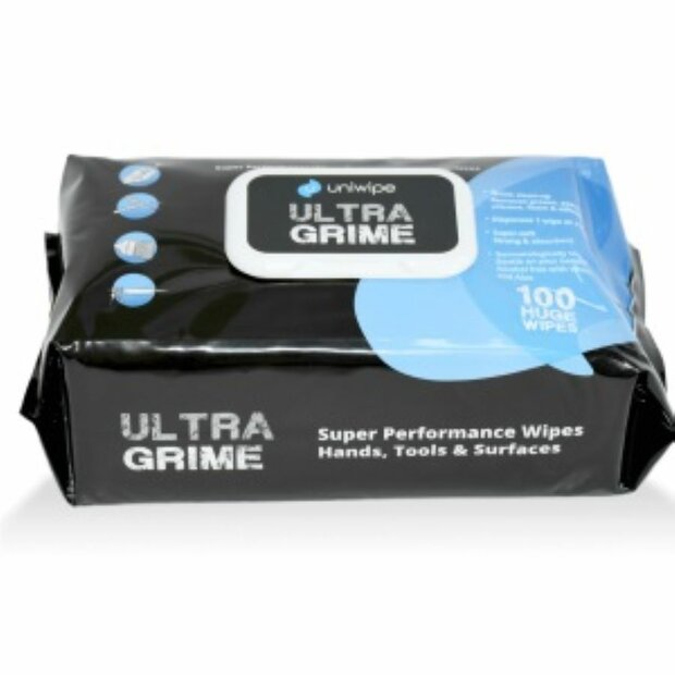 Uniwipe Ultragrime industri&euml;le doekjes, 100 stuks in verpakking