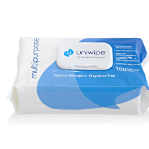 Uniwipe multifunctionele handdoeken, 100 stuks in verpakking