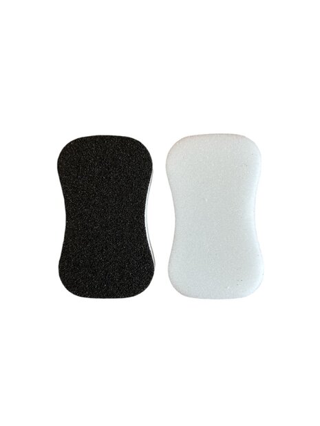 PAD spons Black and white foam - zeer Hoge schuurvermogen verpakt per 2 spons (118x68/53x17)h