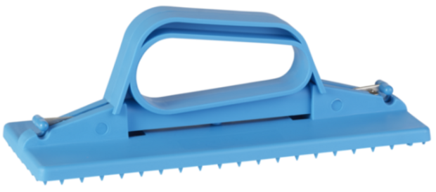 Vikan Handmodel Padhouder Blauw &ndash; Voor Grondige Reiniging van Wanden, Werkbladen en Apparatuur
