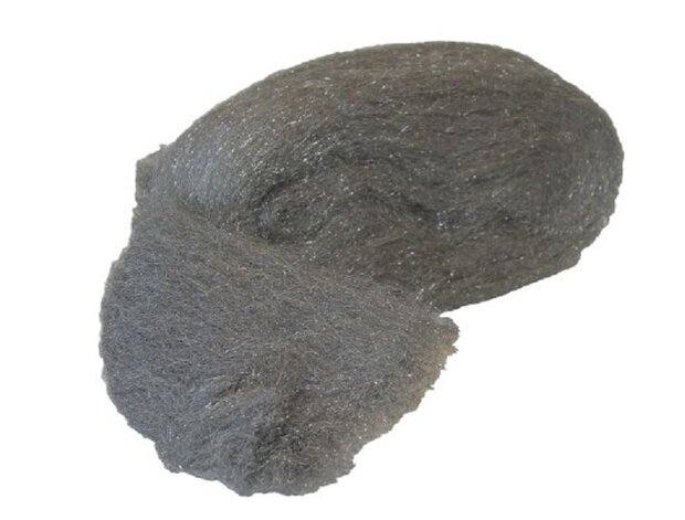Staalwol in koker 200 gram, grofte nr: 000 (FIJN)