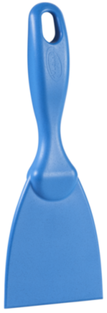 Vikan Metaaldetecteerbare Handschraper 7,5cm Blauw &ndash; Smal &amp; Ergonomisch | Voor Hardnekkig Vuil
