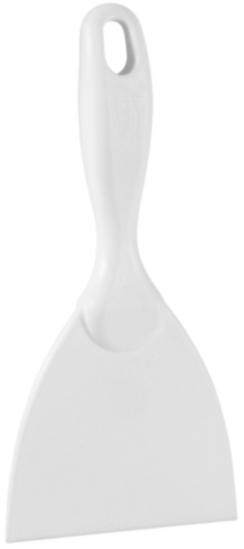 Vikan Metaaldetecteerbare Handschraper 10,2 cm Wit &ndash; Breed &amp; Ergonomisch | Voor Hardnekkig Vuil
