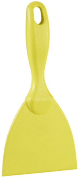 Vikan Metaaldetecteerbare Handschraper 10,2 cm Geel &ndash; Breed &amp; Ergonomisch | Voor Hardnekkig Vuil