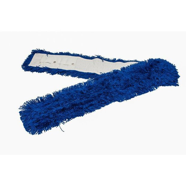 Zwabberhoes Acryl Blauw met drukknopen 130cm