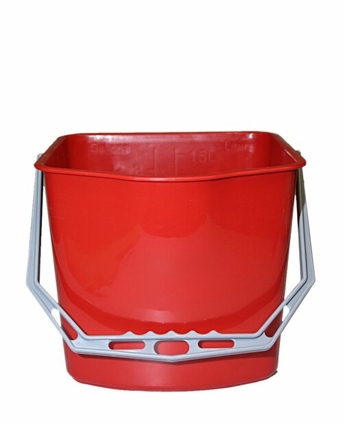 Emmer kunststof Rood 15ltr-Rood