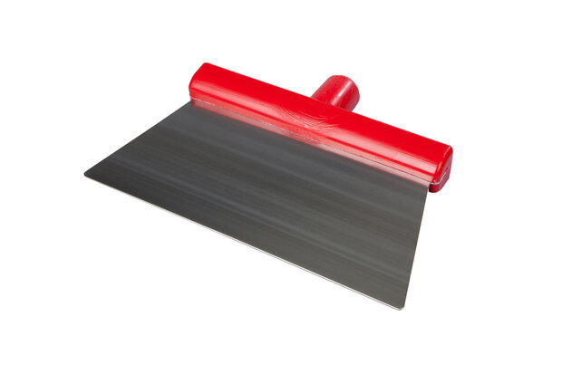 FBK STALEN SCHRAPER 280 X 110 MM, RVS BLAD-Rood