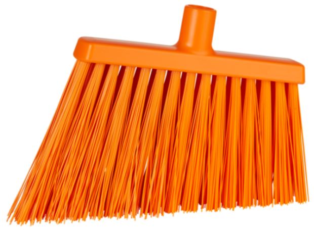 Vikan Bezem met Haakse Snede Oranje Zeer Hard 29 cm