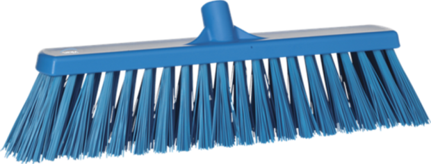Vikan Bezem Blauw Zeer Hard 53 cm