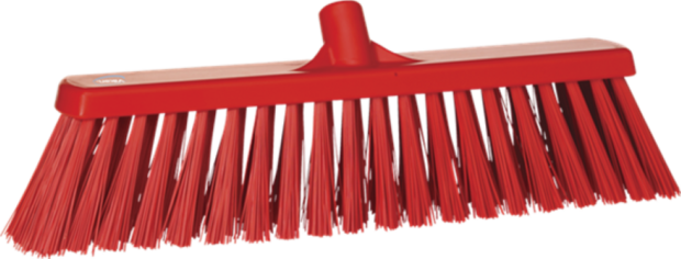 Vikan Bezem Rood Zeer Hard 53 cm