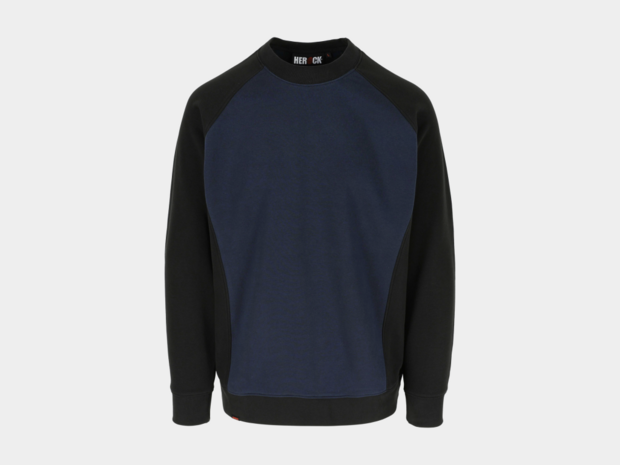 BORIS Sweater MARINE/ZWART -XS