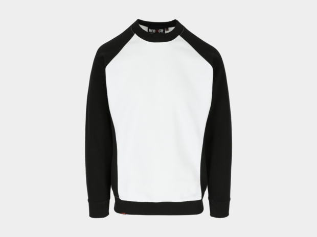 BORIS Sweater WIT/ZWART-M