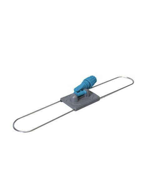 Zwabberhouder 60cm kunststof grijs met steelverbinding blauw