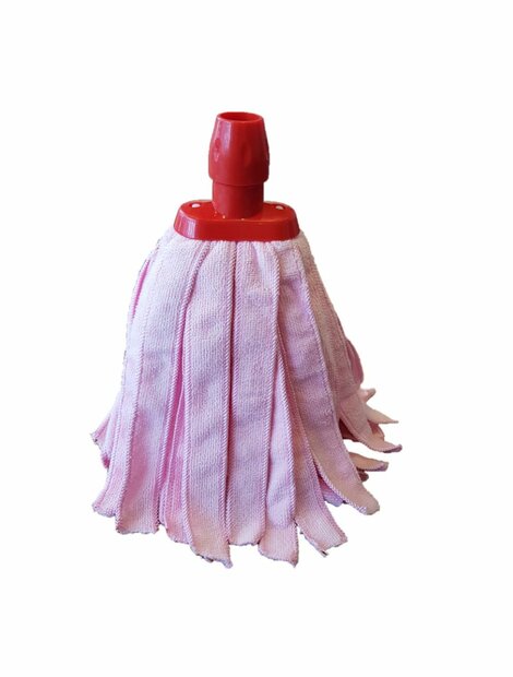 Minimop 100% Microvezel rond 200 grams-Rood