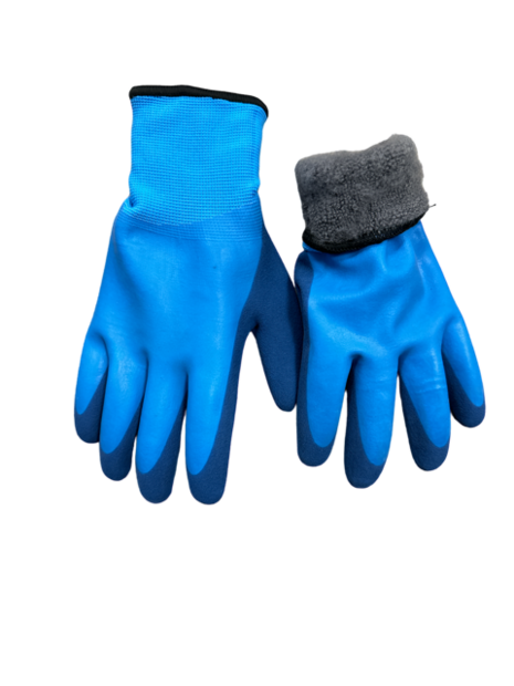 Glazenwasser handschoenen Blauw maat L