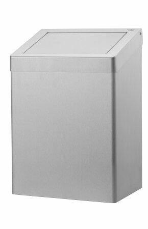 Dutch Bins Afvalbak 20 liter, RVS, gesloten