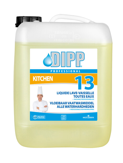 Dipp 13 vloeibaar vaatwasmiddel alle waterhardheden 10 liter