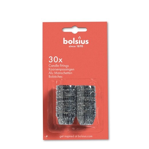 Bolsius Aluminium kaarsenpassingen blister 30st.