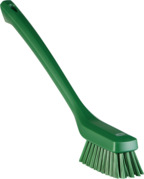Vikan Smalle Reinigingsborstel Groen Hard Borsteltype met Lange Steel 42 cm
