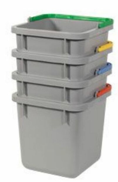 Numatic Grijze emmer 6 liter met groene hendel t.b.v. MM, SM &amp; EM