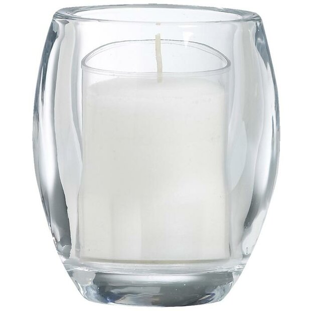 Bolsius ReLight Glashouder Oval Transparant (6 stuks)
