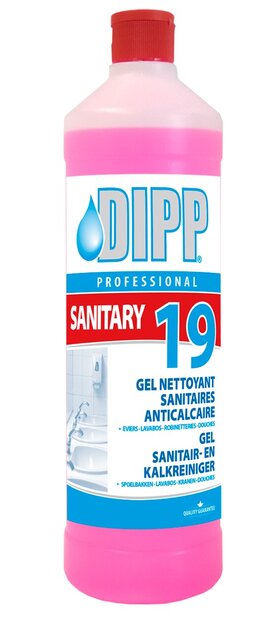 Dipp 19 Professionele Sanitairreiniger en Kalkreiniger Gel - 1 Liter