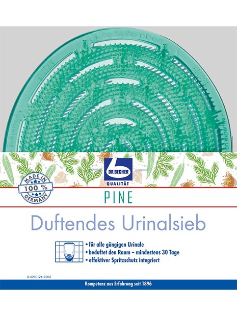 Becher Urinoirmatje met Dennengeur - Flexibel Urinoirzeefje met Noppen - 1 Stuk