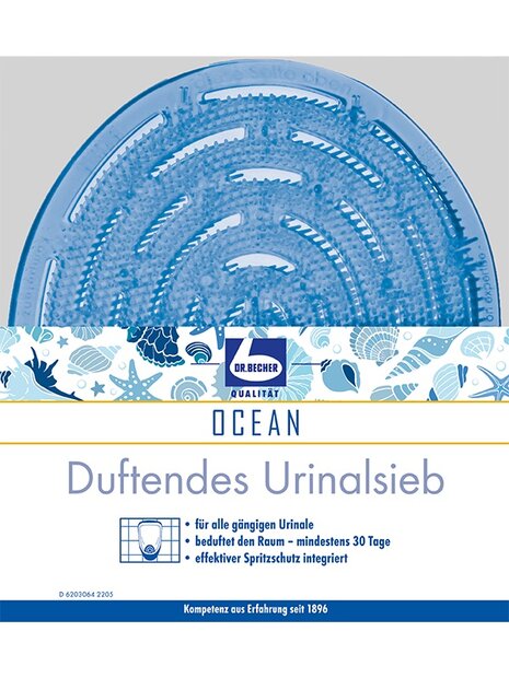 Dr. Becher Urinoirmat Ocean - Flexibele Urinoir Zeef - 1 Stuk