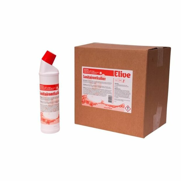 Elive Professionele Sanitairontkalker - 6x750ml - Anti-Kalk &amp; Zeepresten