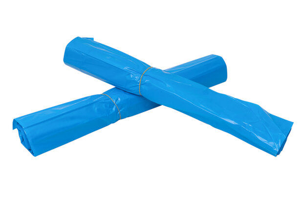 Afvalzakken LDPE 90x110cm T30 Blauw - Doos 10 x 25 Rollen