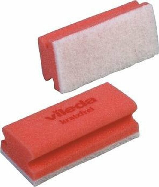 Vileda Glitzi Non Scratch Spons &agrave; 10 stuks - Rood