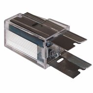 Unger Carbonstaal Glasschrapermessen 4 cm &ndash; 10 messen in houder