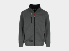 Herock OTAR Sweater met Kraag Donker Heather Grijs