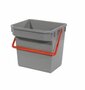 Numatic Grijze emmer 15 liter met rode hendel t.b.v. MM