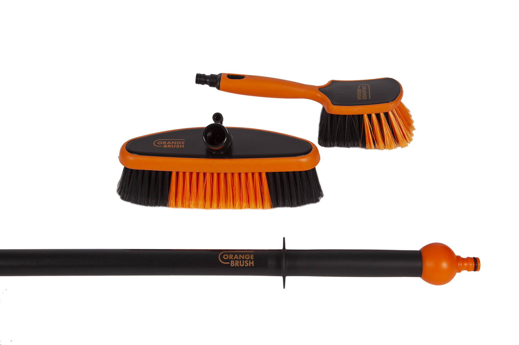 Orange Brush Waterdoorlatende borstels en stelen