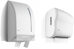 Black Satino witte dispensers