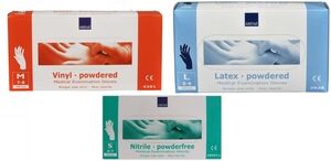 Zorg wegwerp handschoenen